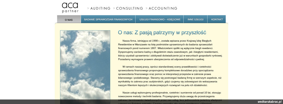 ACA PARTNER AUDITING CONSULTING ACCOUNTING SP Z O O